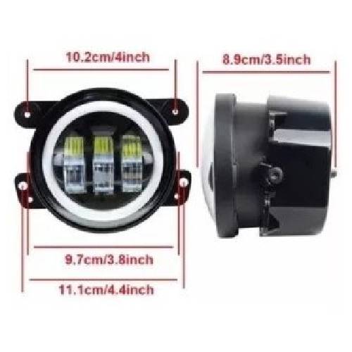 DJ-6940AHALO JUEGO FARO LED CREE LED + OJO ANGEL BLANCO CREE LED