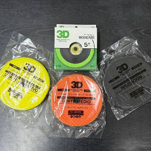Kit 5.5" Pads Spider + Backing Plate 5/16 K-75 3D