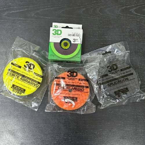 Kit 3" Pads Spider + Backing Plate 5/16 K-90H 3D