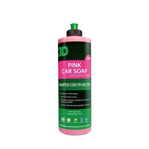 Pink Car Soap Shampoo PH NEUTRO 500ml 202OZ16 3D