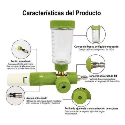 Foam Lance Mini Gravity Espumador Compacto MLE - Imagen 2