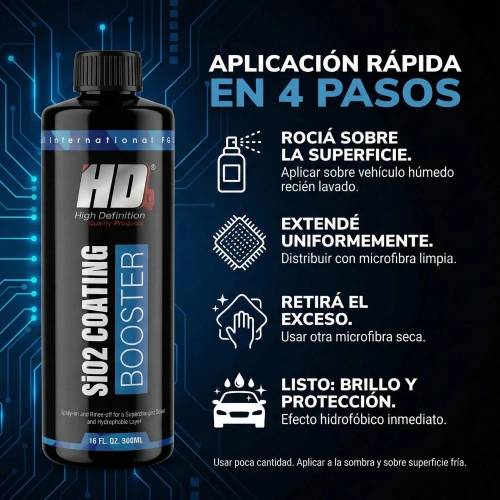 Sellador Hidrofobo Booster SiO2 HD-1300 3D - Imagen 2