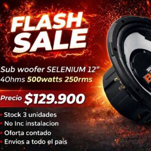 SUBWOOFER 12 SELENIUM 12SW11A 500W MAX 4 Ohms