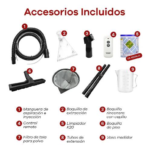 Aspiradora Powerclean LV30 3en1 Polvo Líquidos y Lavatapizados 30L - Imagen 4