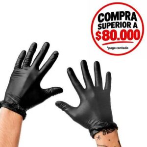 Guantes  de Nitrilo XL sin polvo x100u J-04XL 3D